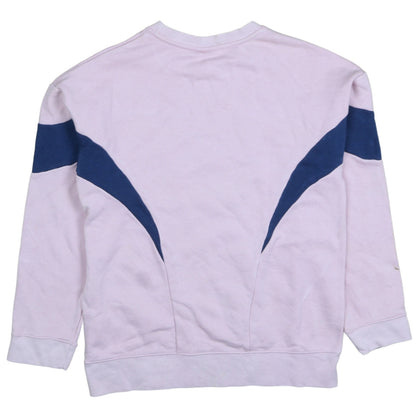 Nike Girls Pink Colourblock Crew Neck Pullover Sweatshirt Size 146