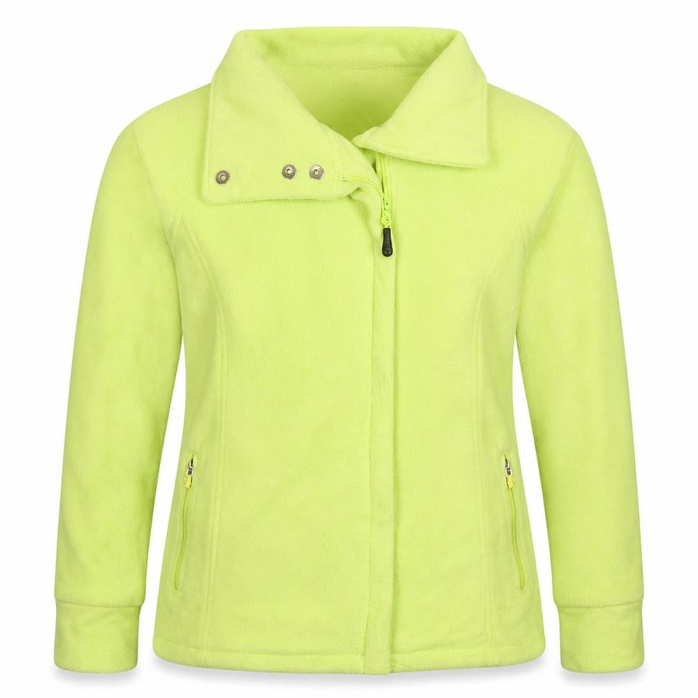 Calvin Klein Women's Yellow Fleece Performance Jacket Size S