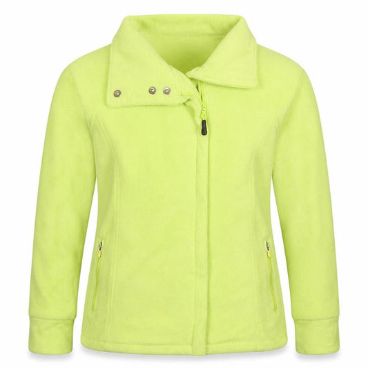 Calvin Klein Women's Yellow Fleece Performance Jacket Size S