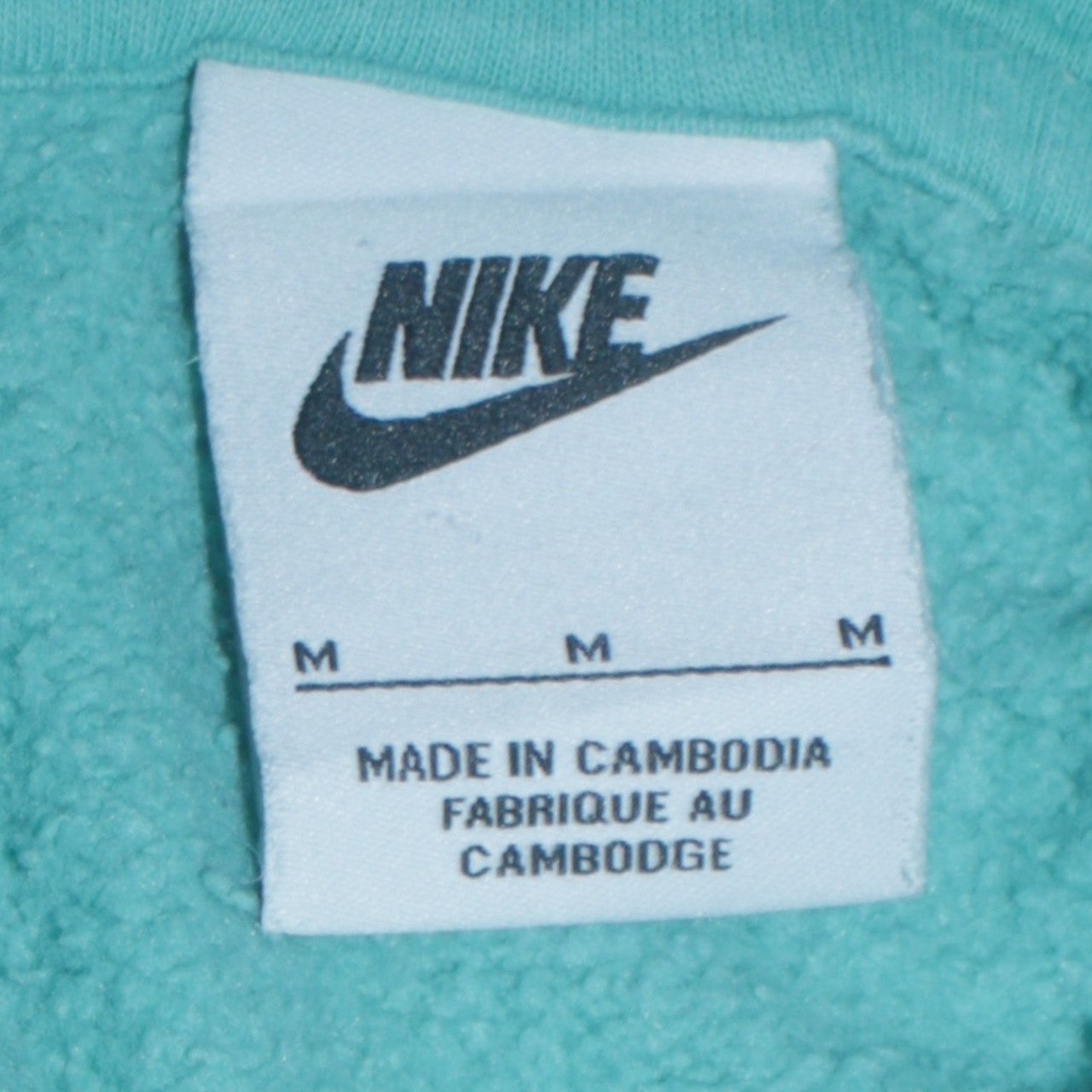 Womens UK Size M Nike Green Pullover Hoodie
