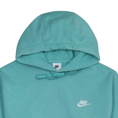 Womens UK Size M Nike Green Pullover Hoodie