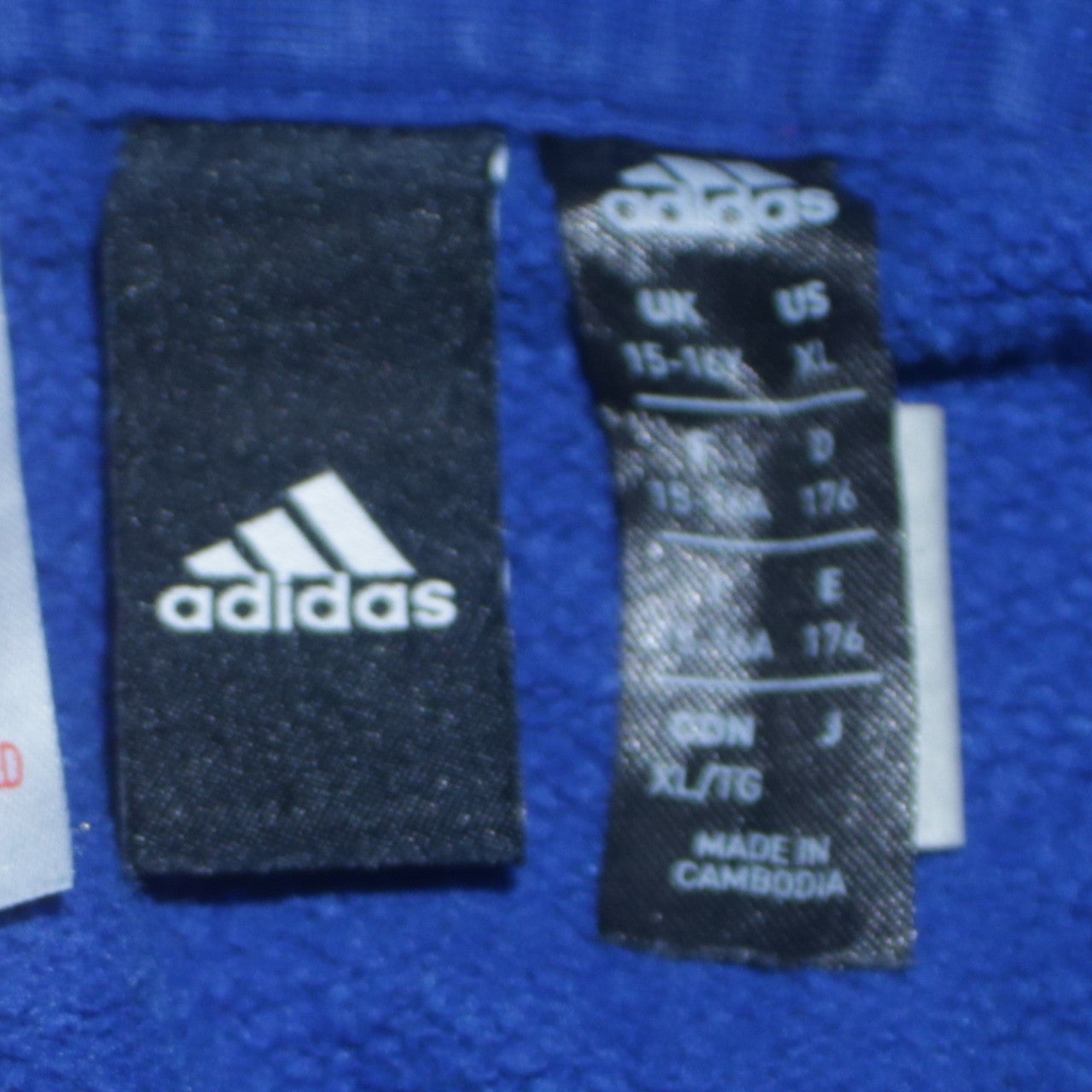Boys UK Size 15-16 Years adidas Blue Pullover Hoodie