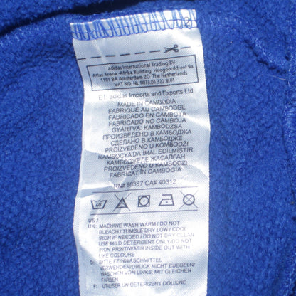 Boys UK Size 15-16 Years adidas Blue Pullover Hoodie