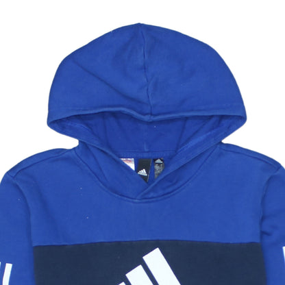 Boys UK Size 15-16 Years adidas Blue Pullover Hoodie