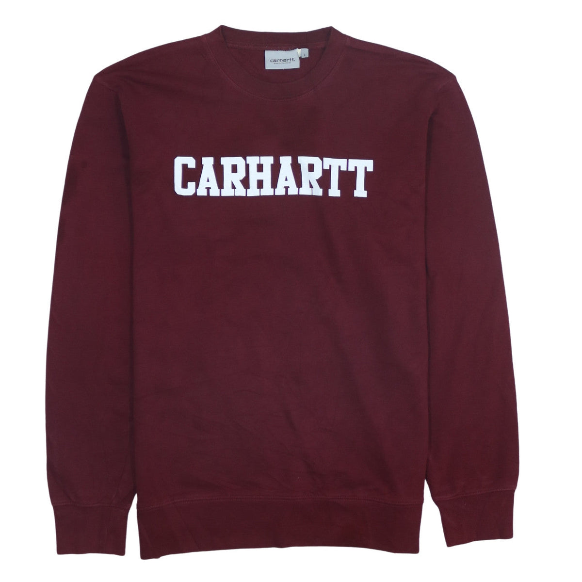 Mens UK Size L Carhartt Red Pullover Sweatshirt