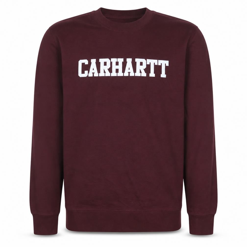 Mens UK Size L Carhartt Red Pullover Sweatshirt