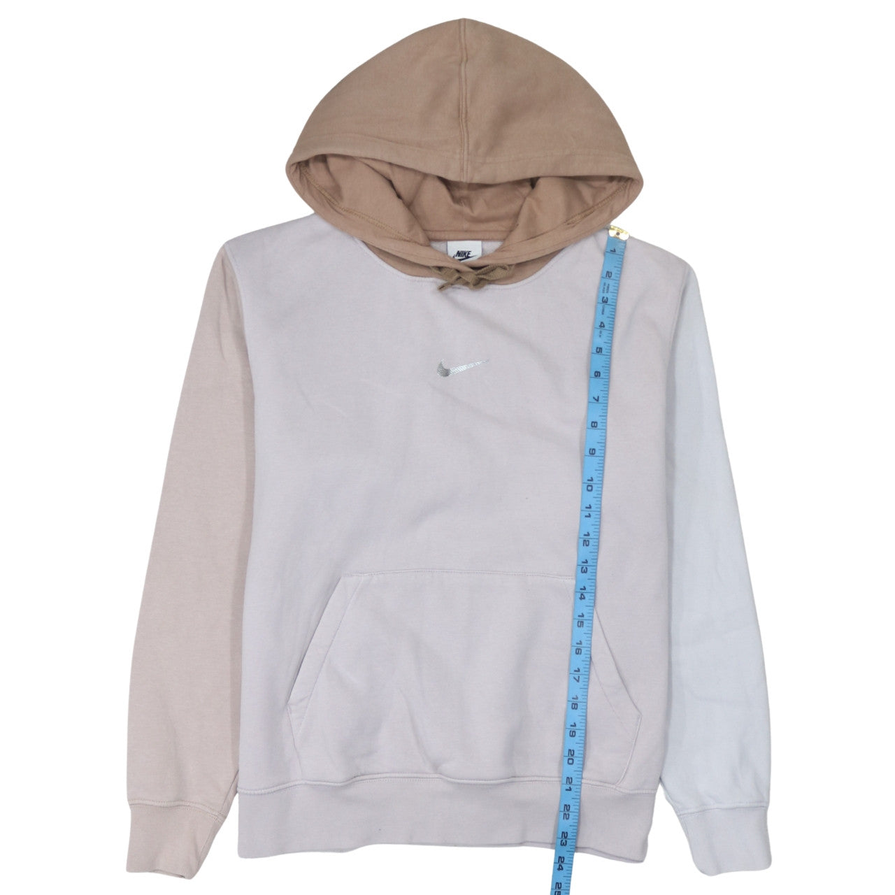 Womens UK Size S Nike Beige Pullover Hoodie