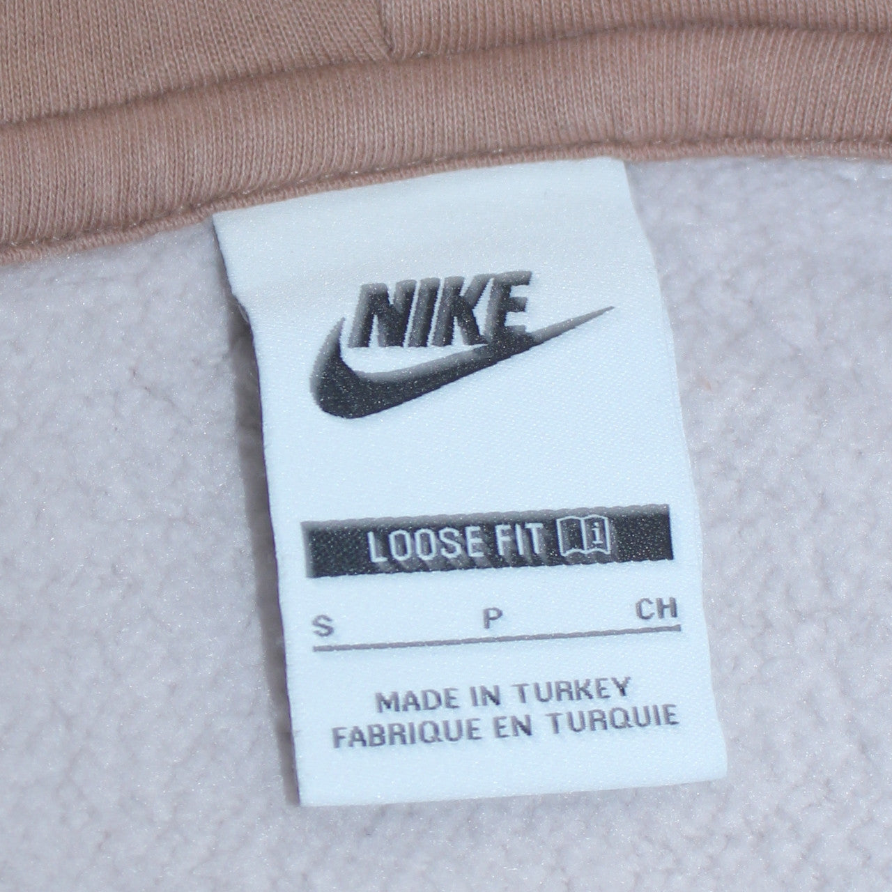 Womens UK Size S Nike Beige Pullover Hoodie