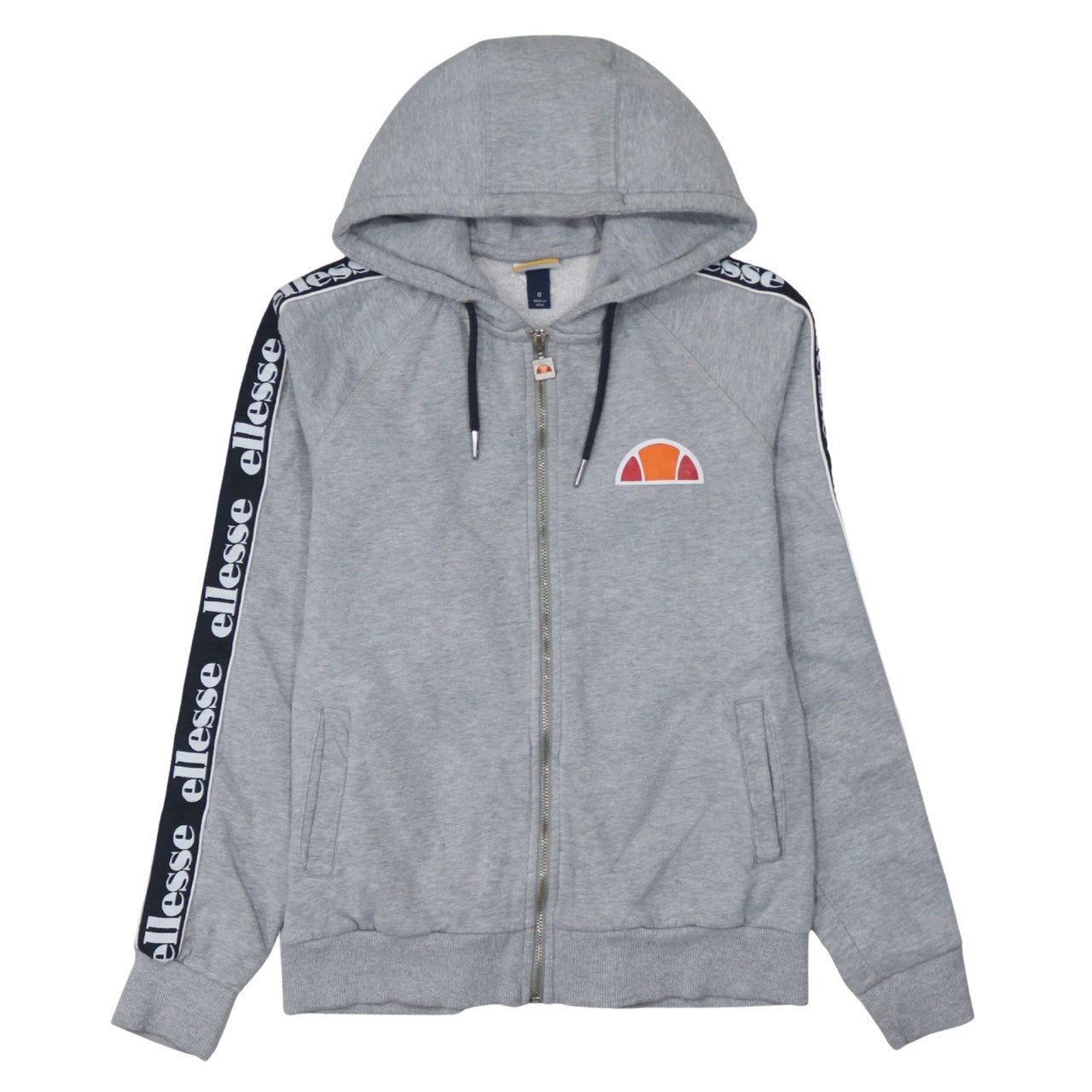 Womens UK Size 8 ellesse Grey Full Zip Hoodie