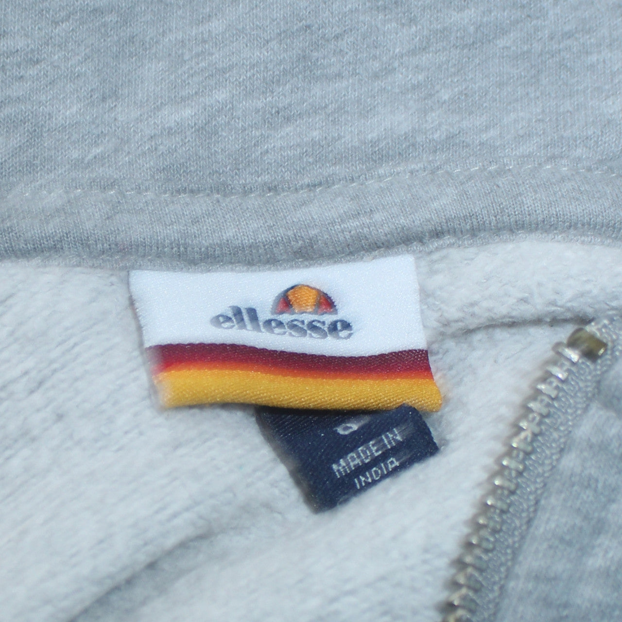 Womens UK Size 8 ellesse Grey Full Zip Hoodie
