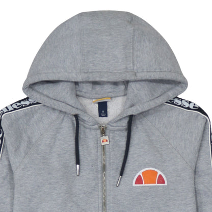 Womens UK Size 8 ellesse Grey Full Zip Hoodie