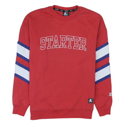 Mens UK Size M Starter Red Pullover Sweatshirt