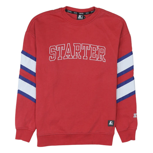Mens UK Size M Starter Red Pullover Sweatshirt