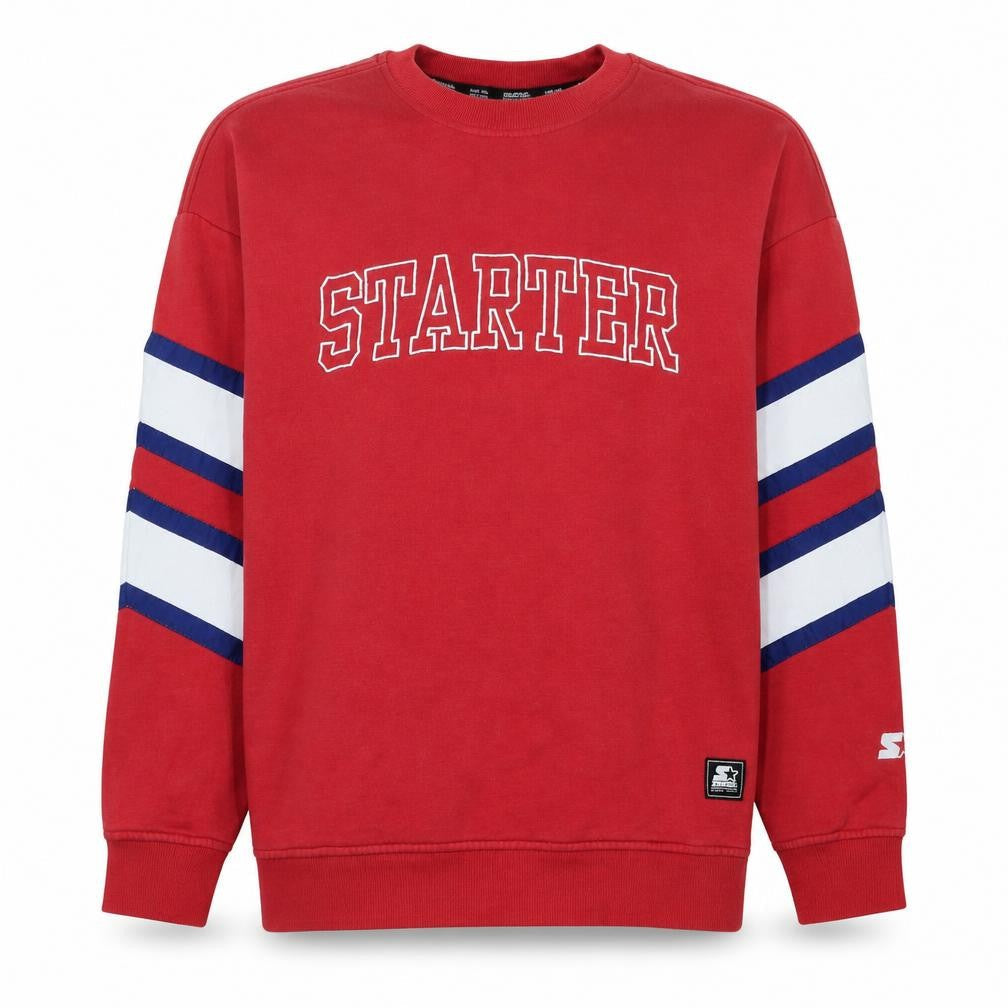 Mens UK Size M Starter Red Pullover Sweatshirt