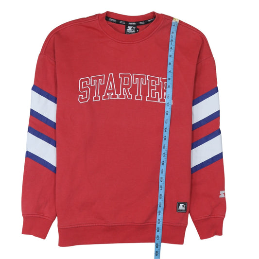 Mens UK Size M Starter Red Pullover Sweatshirt