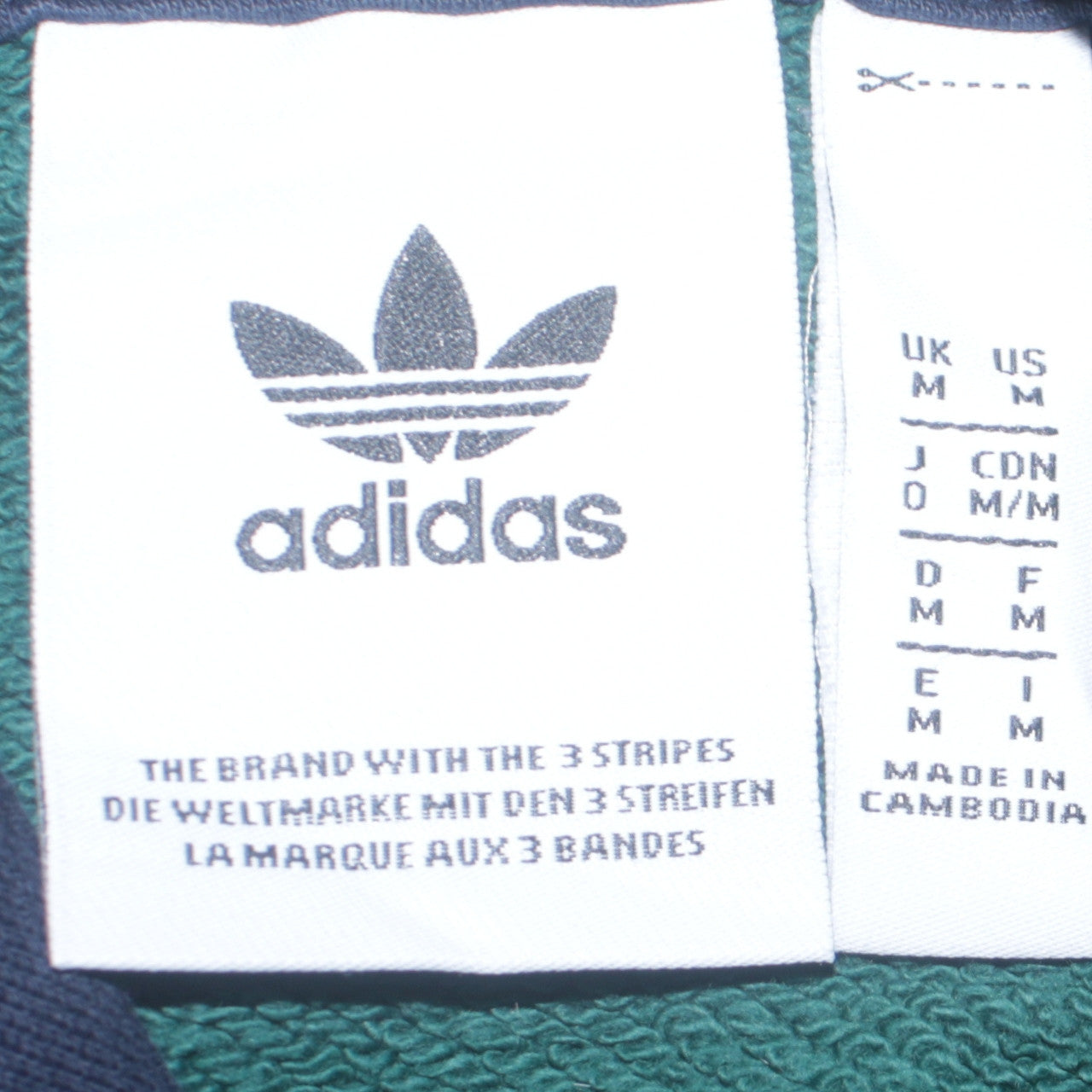 Mens UK Size M adidas Multicoloured Pullover Hoodie