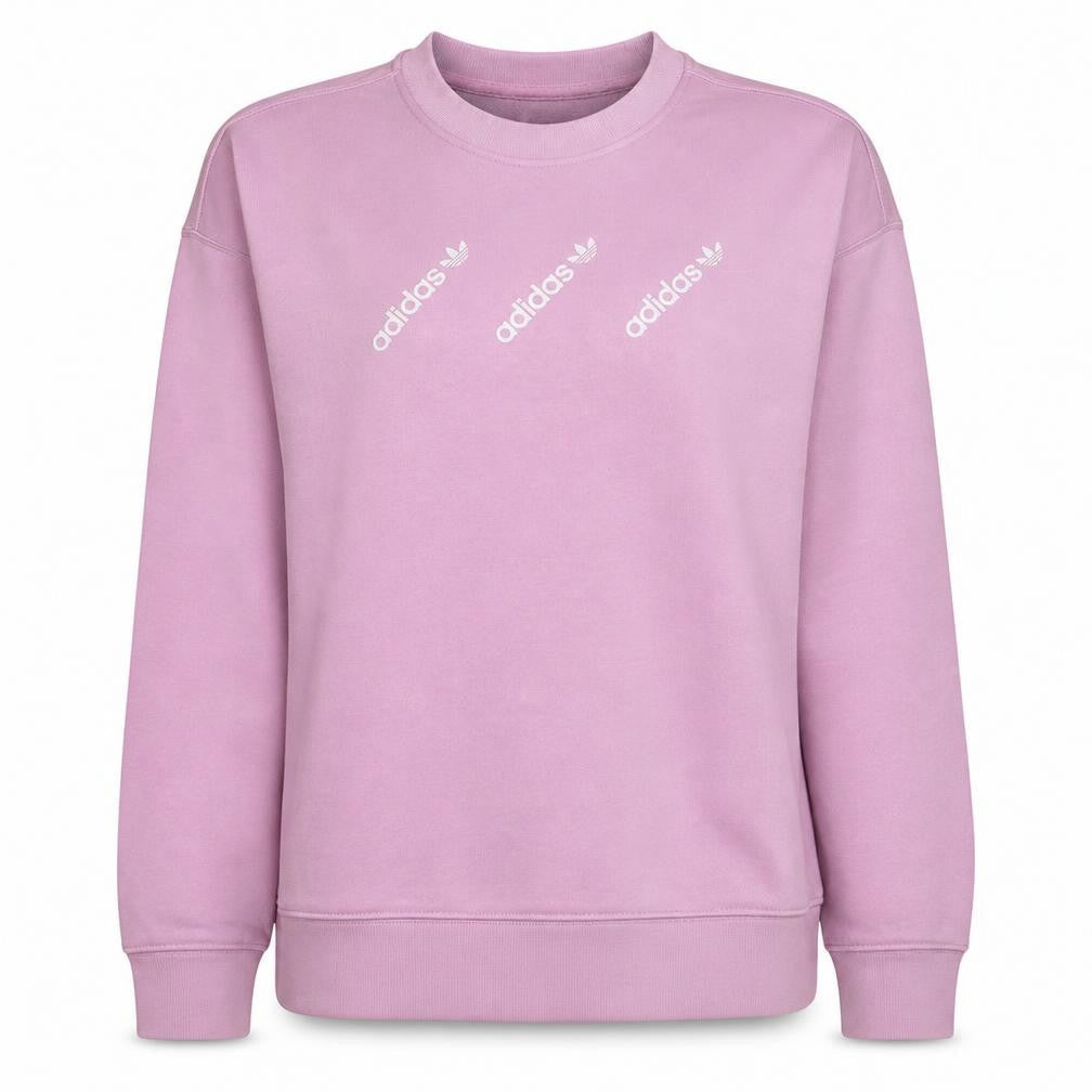 Womens UK Size 18 adidas Pink Pullover Sweatshirt