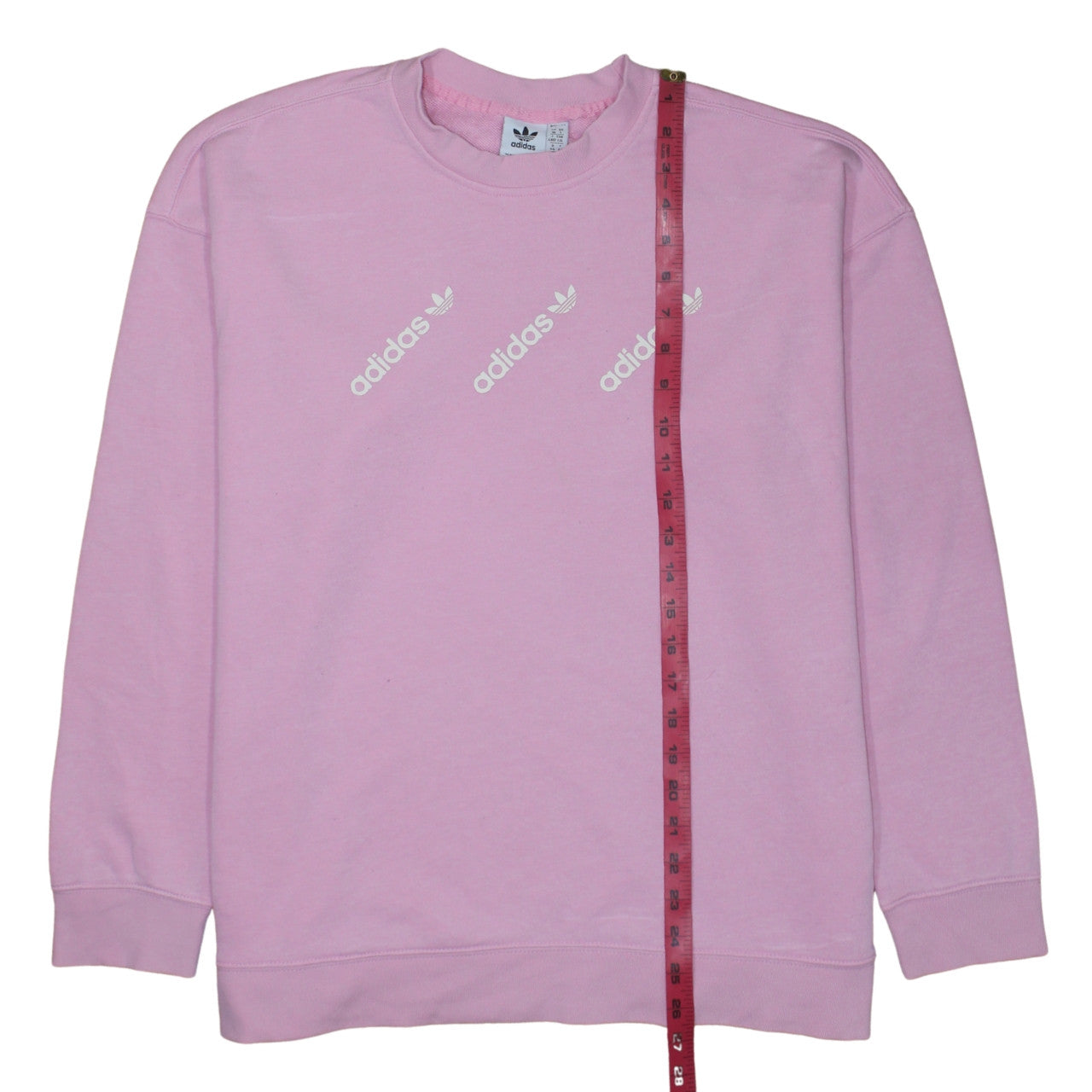 Womens UK Size 18 adidas Pink Pullover Sweatshirt