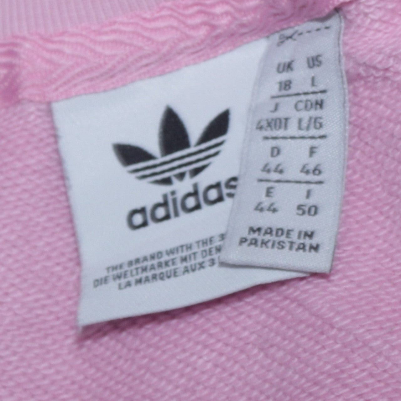 Womens UK Size 18 adidas Pink Pullover Sweatshirt
