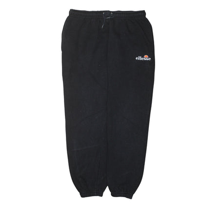 Womens UK Size M ellesse Regular Fit Jogger Black Trousers