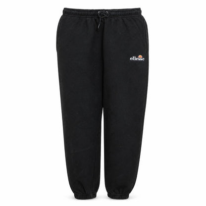 Front view of Ellesse women’s black jogger sweatpants m elastic waist