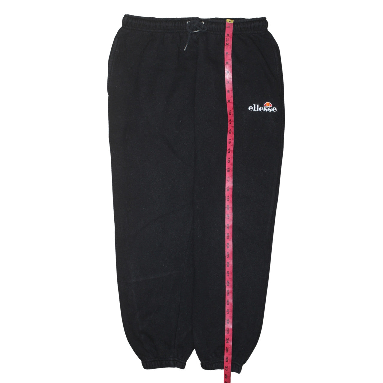 Womens UK Size M ellesse Regular Fit Jogger Black Trousers