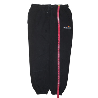 Womens UK Size M ellesse Regular Fit Jogger Black Trousers