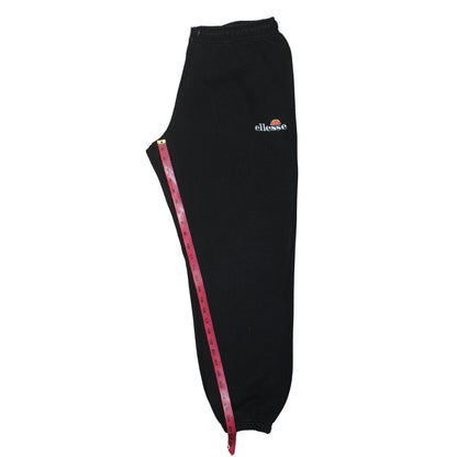 Womens UK Size M ellesse Regular Fit Jogger Black Trousers