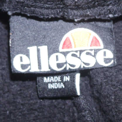 Womens UK Size M ellesse Regular Fit Jogger Black Trousers