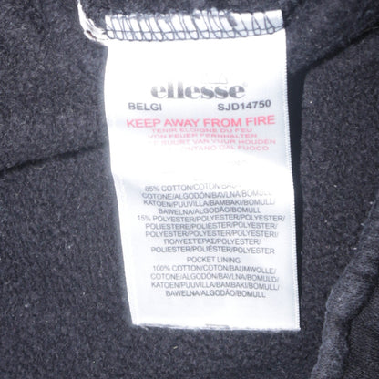 Womens UK Size M ellesse Regular Fit Jogger Black Trousers