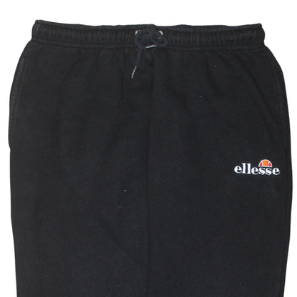 Womens UK Size M ellesse Regular Fit Jogger Black Trousers