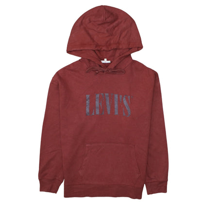 Mens UK Size S Levi's Red Pullover Hoodie