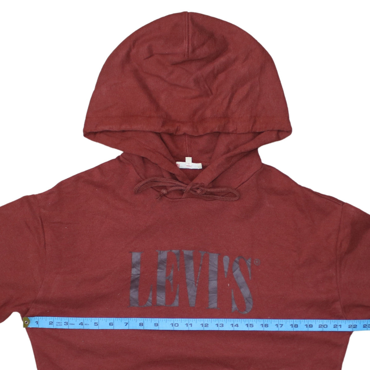 Mens UK Size S Levi's Red Pullover Hoodie