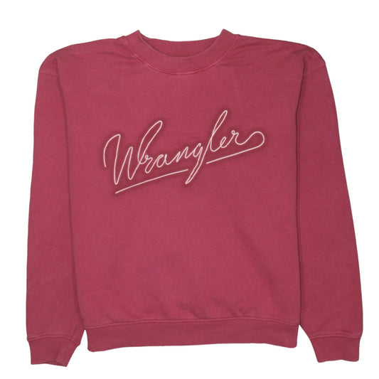 Womens UK Size M Wrangler Pink Pullover Sweatshirt