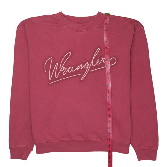 Womens UK Size M Wrangler Pink Pullover Sweatshirt