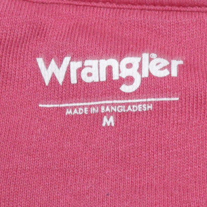Womens UK Size M Wrangler Pink Pullover Sweatshirt