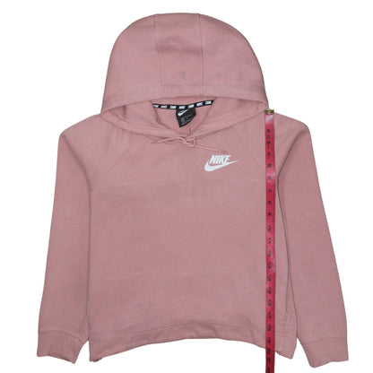 Womens UK Size M Nike Pink Pullover Hoodie