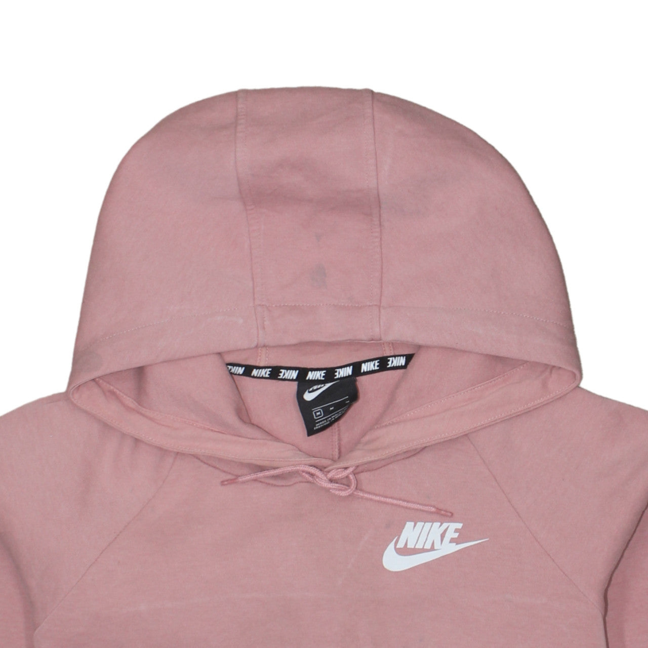 Womens UK Size M Nike Pink Pullover Hoodie