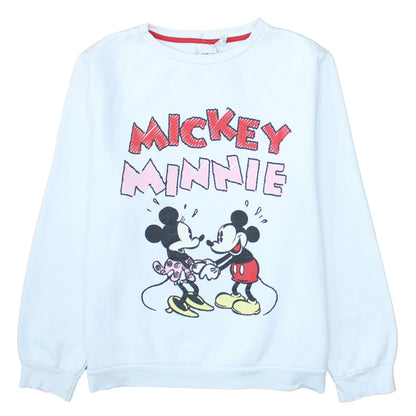 Womens UK Size L Primark White Pullover Sweatshirt