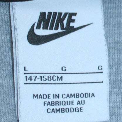 Boys UK Size L Nike Grey Full Zip Hoodie