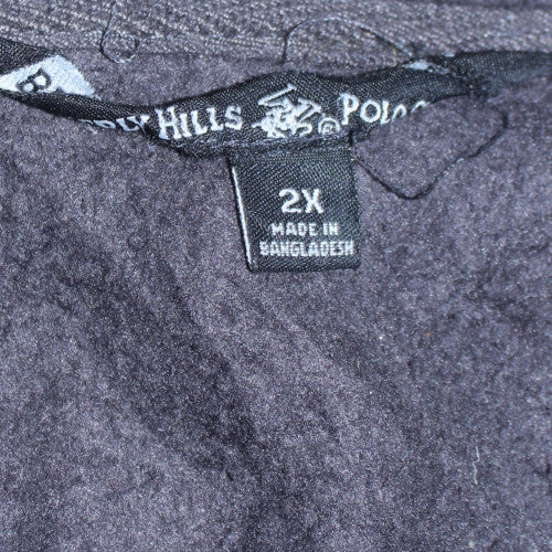 Mens UK Size 2XL Beverly Hills Polo Club Black Basic Jacket