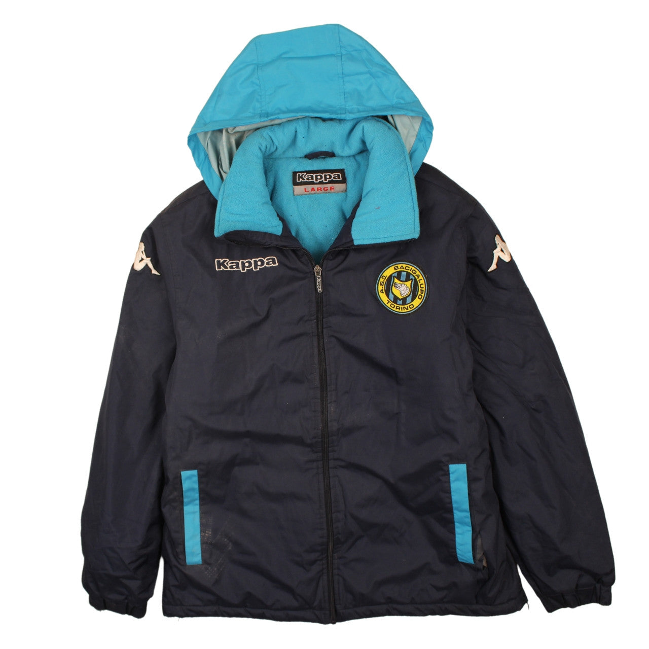 Mens UK Size L Kappa Blue Puffer Jacket