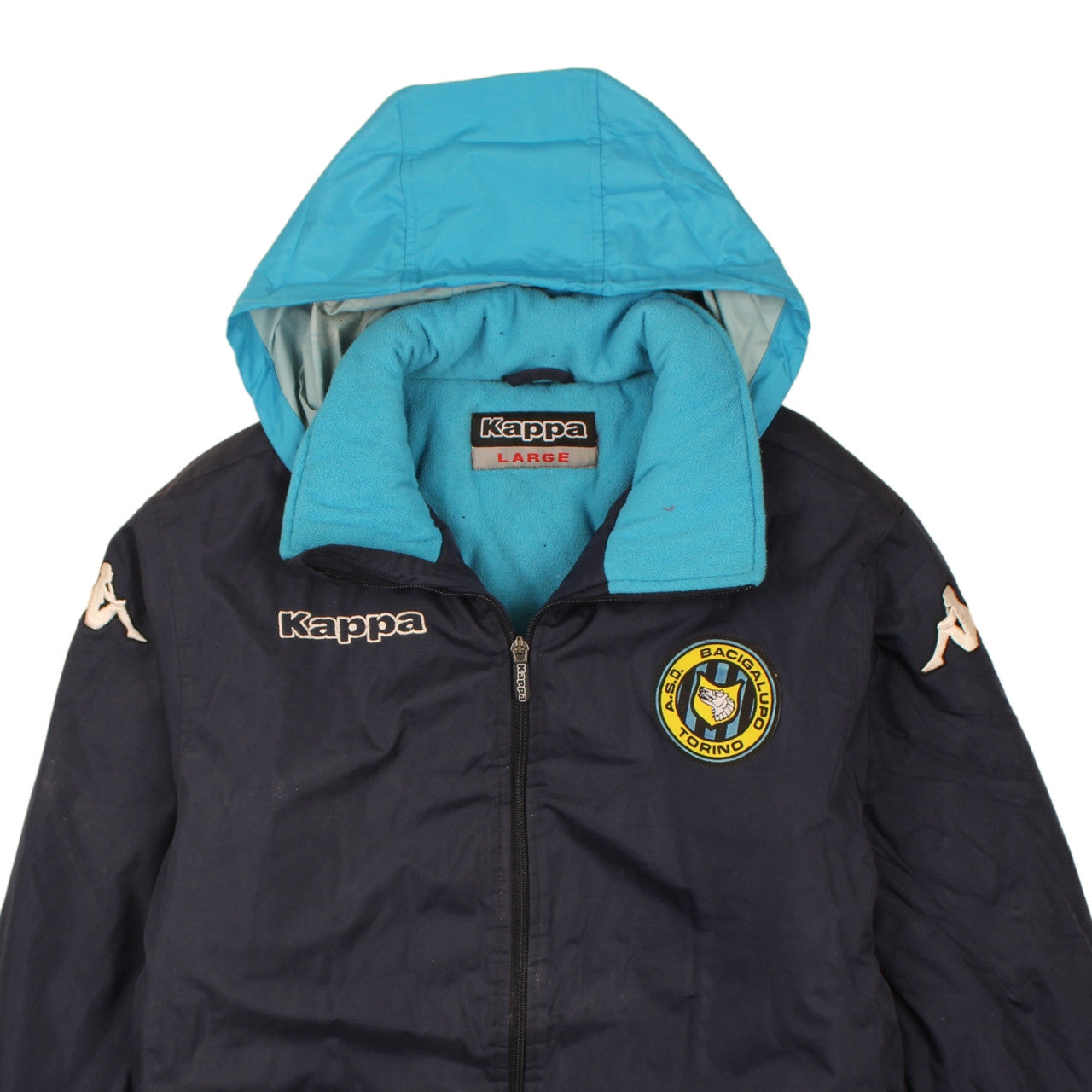 Mens UK Size L Kappa Blue Puffer Jacket