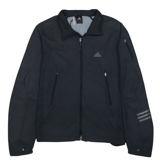 Adidas Mens Black Softshell Jacket L Water Resistant Windproof