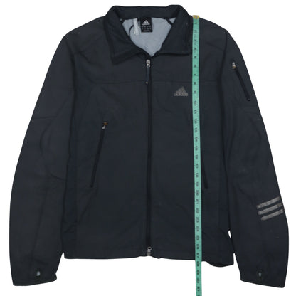Adidas Mens Black Softshell Jacket L Water Resistant Windproof