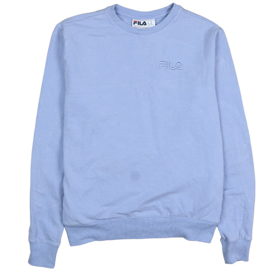 Womens UK Size XS FILA Blue Pullover Sweatshirt