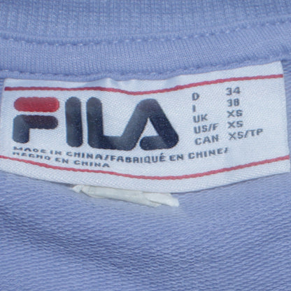 Womens UK Size XS FILA Blue Pullover Sweatshirt