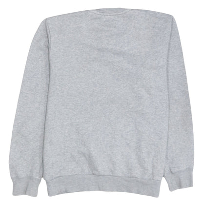Adidas Boys Grey Pullover Sweatshirt 13-14 Years Logo Fleece Jumper