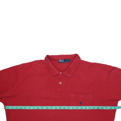 Ralph Lauren Men's Red 2XL Cotton Polo Shirt Classic Fit