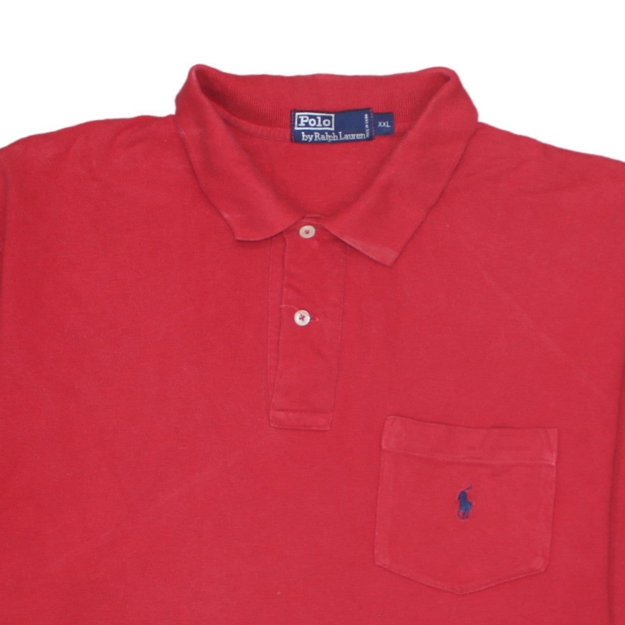 Ralph Lauren Men's Red 2XL Cotton Polo Shirt Classic Fit